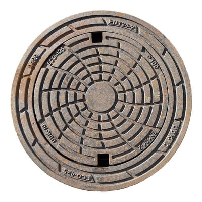 Ulefos ECO425 Frame round with cover - 425mm, 40TON, Floating round, 235mm