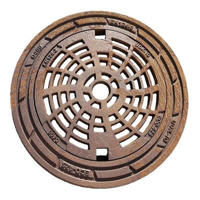 Ulefos ECO425 Frame round with grate - 425mm, 40TON, Floating round, 235mm
