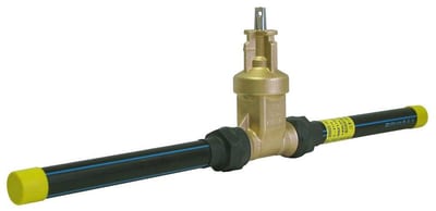 Ulefos Esco Service Line Valve with PE pipe - 50mm