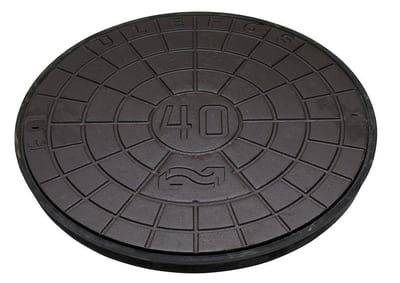 Ulefos UN60AFV Cover with FJV logo and rubber gasket - 600mm, 40TON