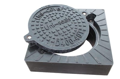 Uni-Seals Square Frame with cover and lock - 40TON, 315mm, Square