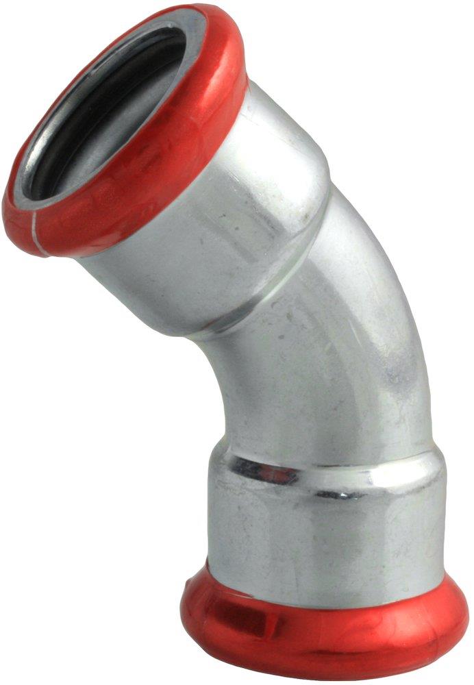 Unico FZ Press Bend - 76.1mm, 76.1mm, 45°, coupling/coupling