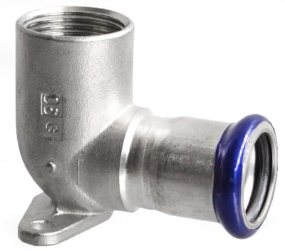 Unico SF Press Angle valve coupling/coupling - 15mm, 1PCS, 1/2", 90°