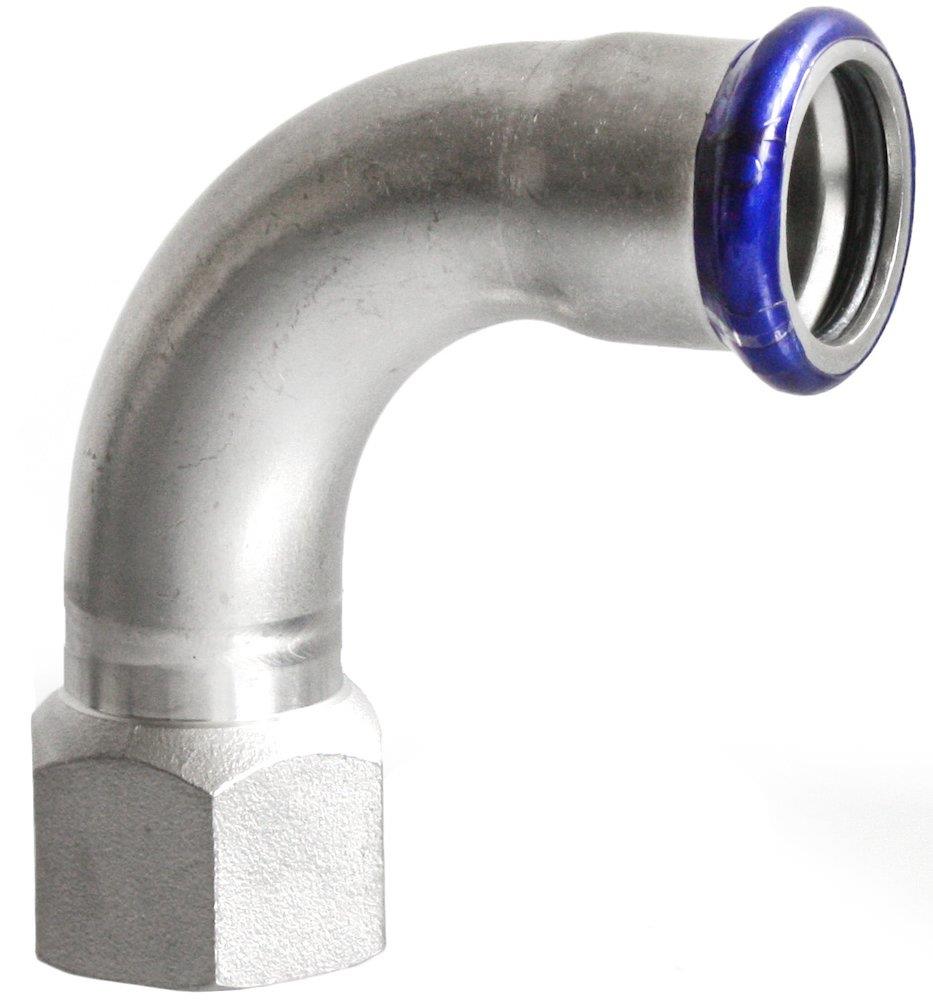 Unico SF Press Bend coupling/coupling - 22mm, 1PCS, 3/4", 90°