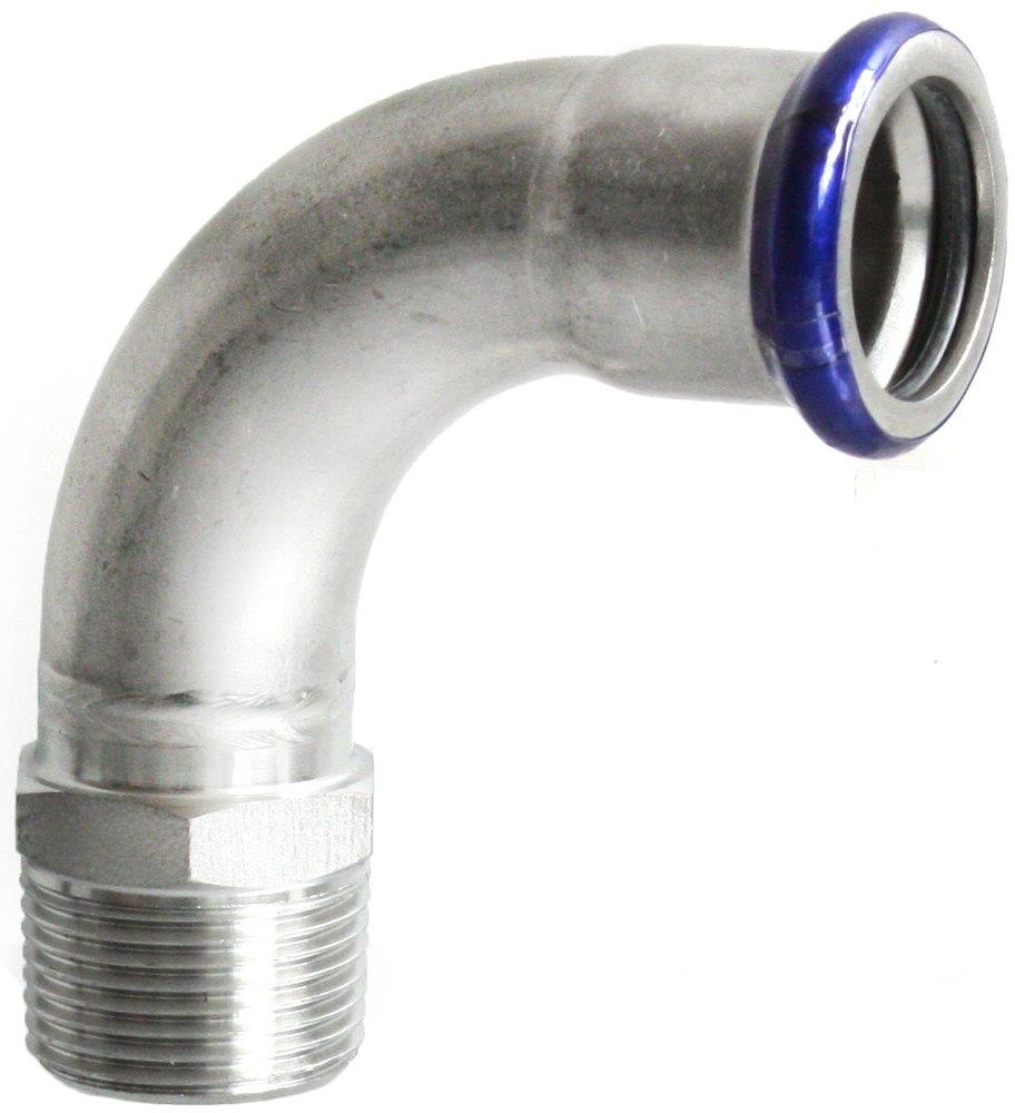 Unico SF Press Bend socket/nipple - 22mm, 1PCS, 3/4", 90°