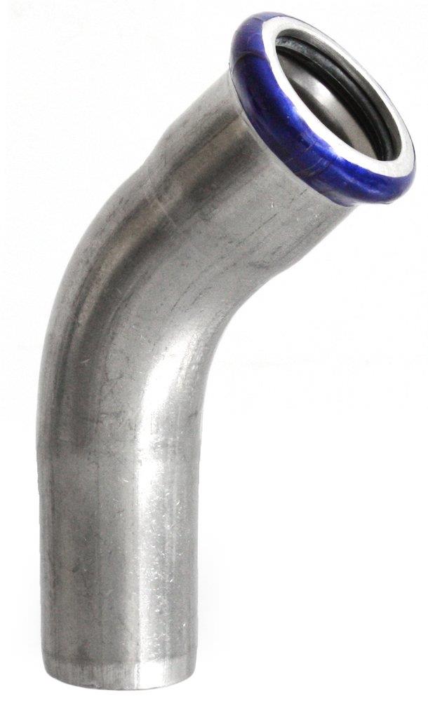 Unico SF Press Bend socket/nipple - 54mm, 1PCS, 45°
