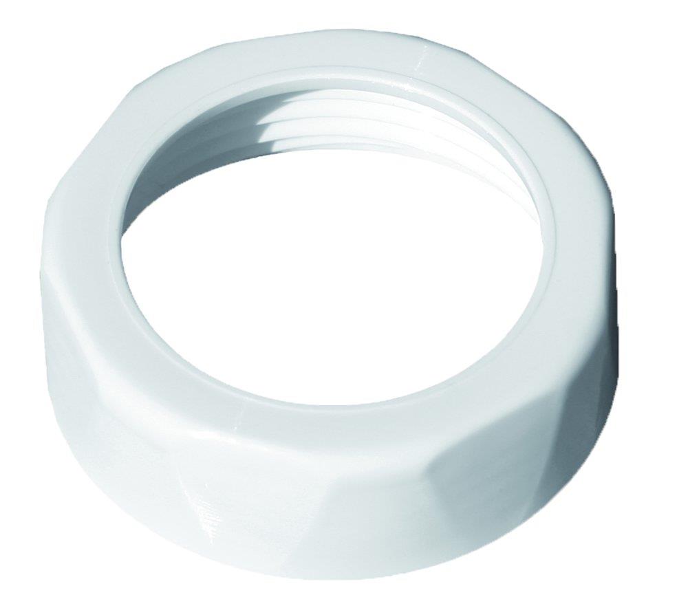 Unico Union Nut with thread - 32mm, white, 1 1/4