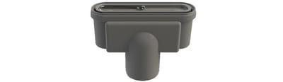 Unidrain Outlet Housing - 218mm, 86mm, grey, Vertical, 75mm, 147mm