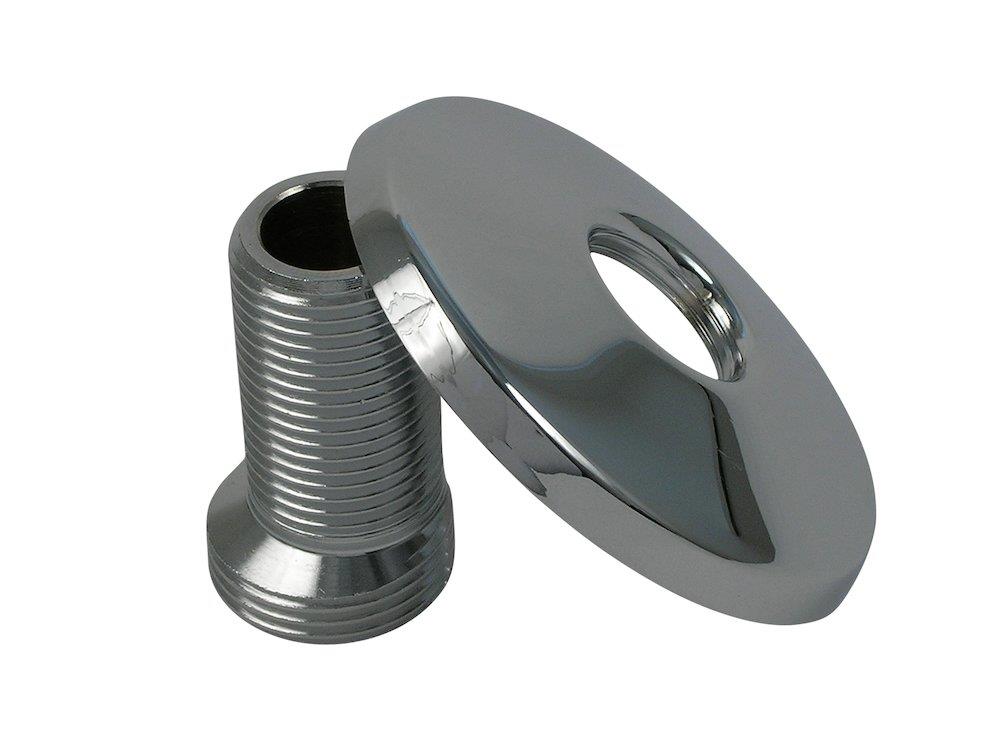 Union with rosette - eccentric, 3/4", 1/2"