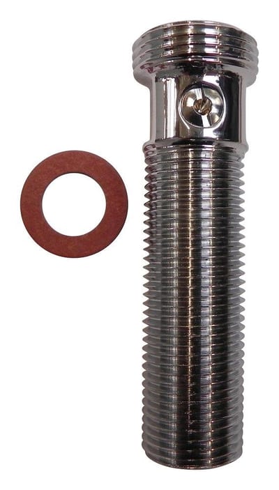 Union with shut-off nipple/nipple - Eccentric, Without, 1/2", 3/4"