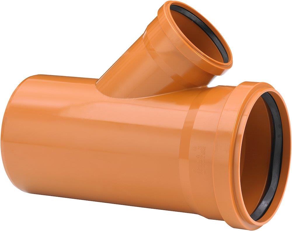 Uponor Branch pipe PVC - 400mm, 315mm, 45°