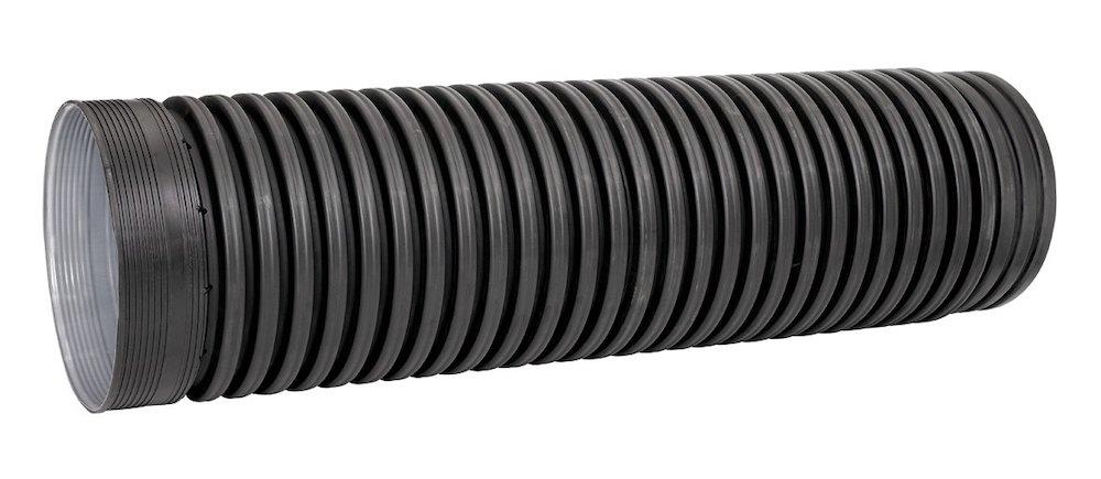 Uponor IQ Rainwater Pipe with socket PP closed - 1360mm, 1200mm, 2600mm, SN8