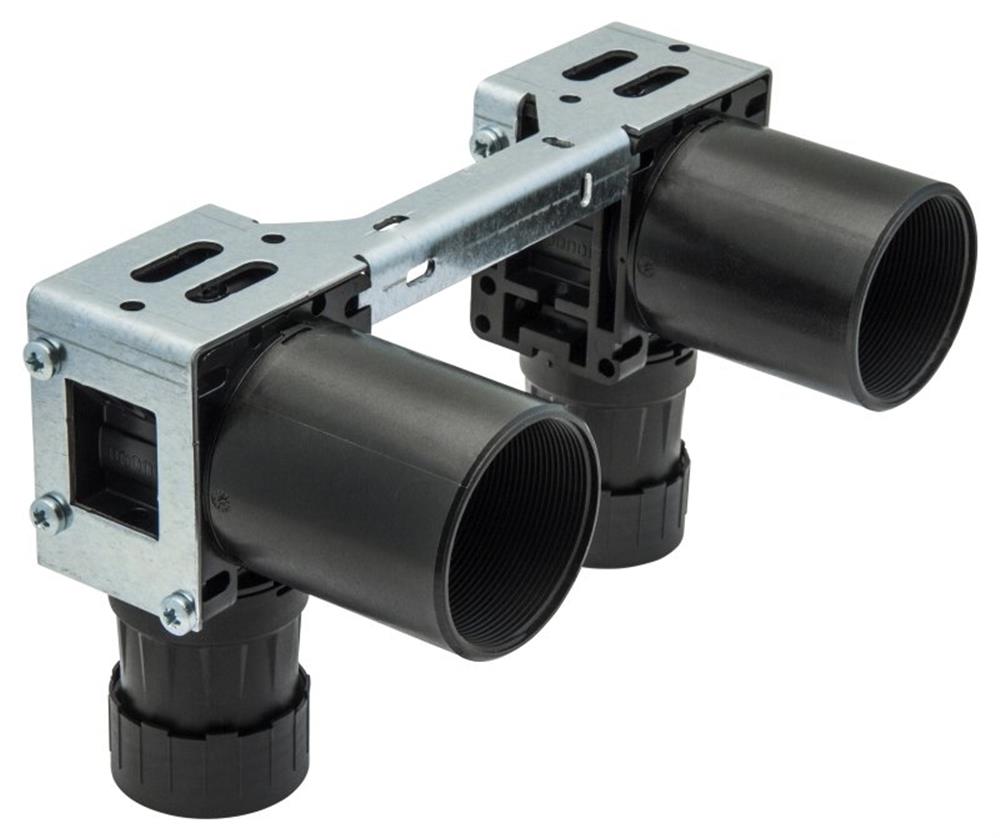 Uponor M7A Junction Box - 15mm, 1/2", Double, Pex, brass, Compression