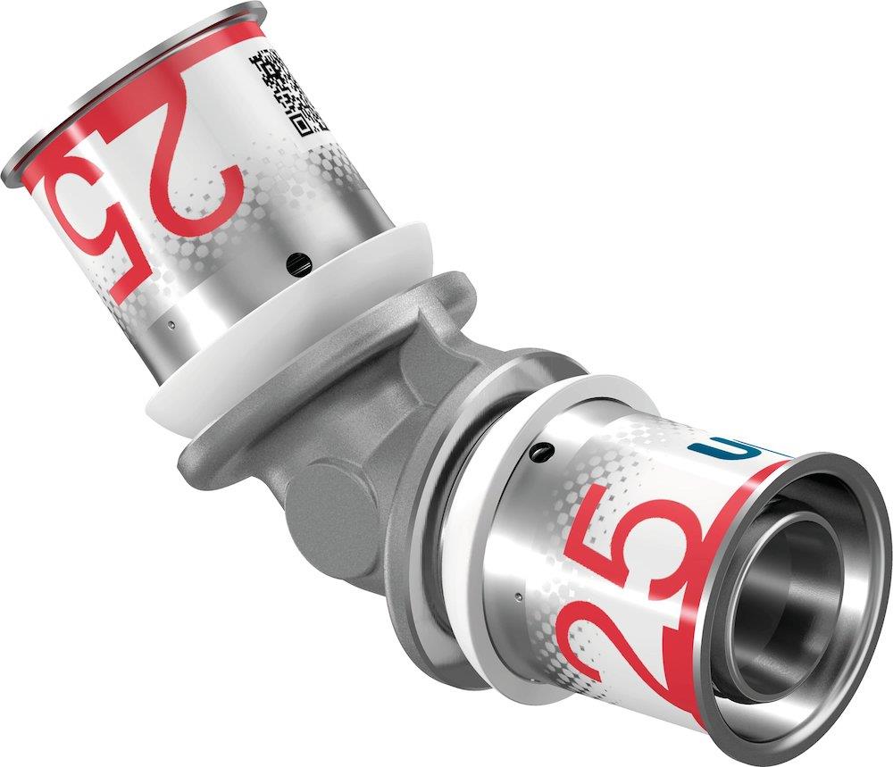 Uponor S-Press PLUS Press Angle - 25mm, 25mm, 45°, coupling/coupling