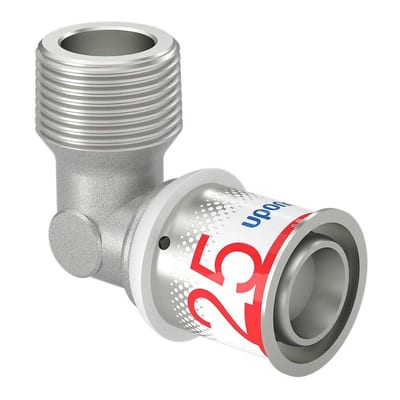 Uponor S-Press PLUS Press Angle - 25mm, 3/4", Nipple, 90°, coupling