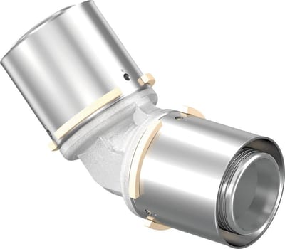 Uponor S-Press Press Angle - 50mm, 50mm, 45°, coupling/coupling