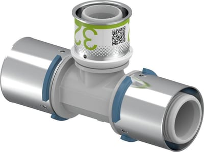 Uponor S-press T-Piece reduced - 40mm, 40mm, 32mm