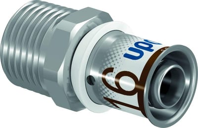Uponor S-press Transition Nipple - 16mm, 1/2"