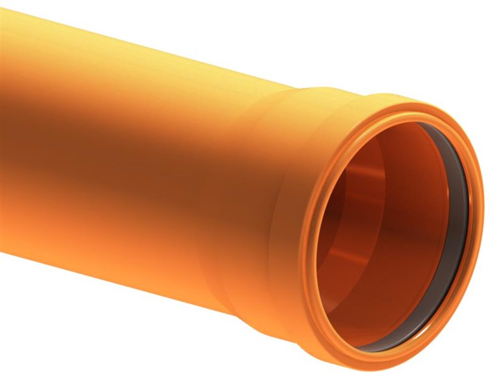 Uponor Solid Sewer pipe PP - 110mm, SN8, 2000mm, EN 1852