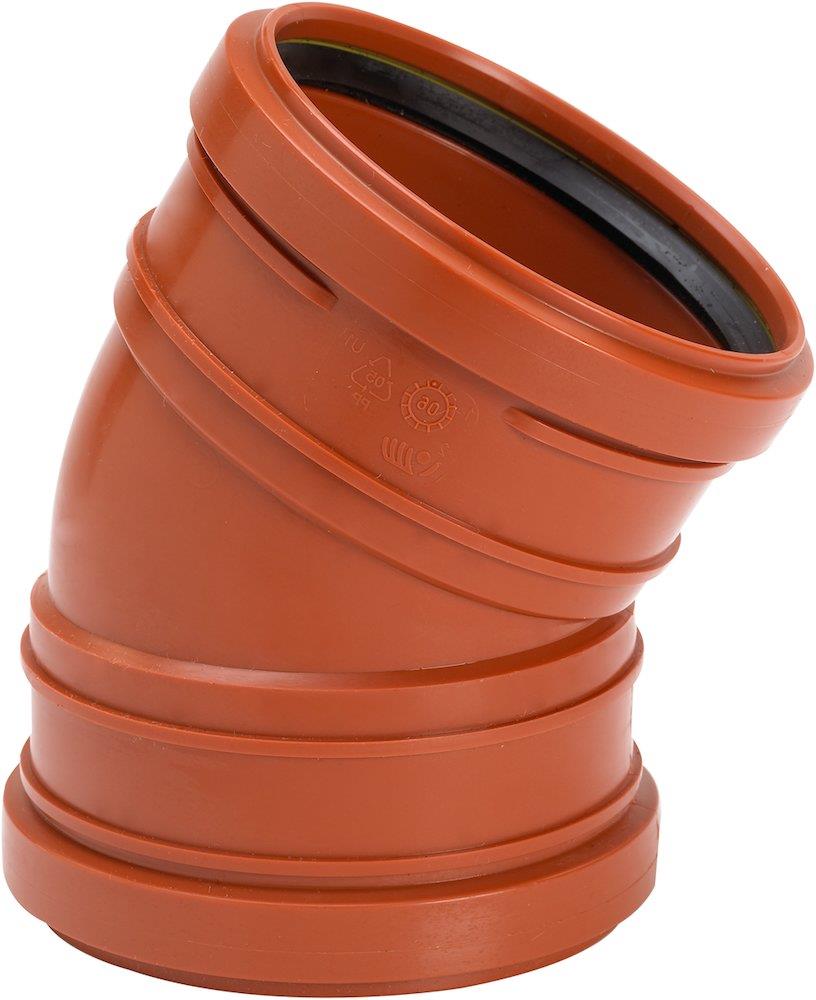 Uponor Ultra Classic Bend PP - 110mm, 30°