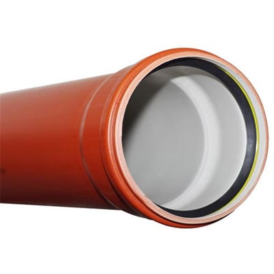 Uponor Ultra Classic Sewer Pipe PP - 200mm, SN8, 3000mm, EN 13476
