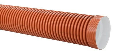 Uponor Ultra Double Sewer Pipe with socket PP - 560mm, SN8, 3000mm