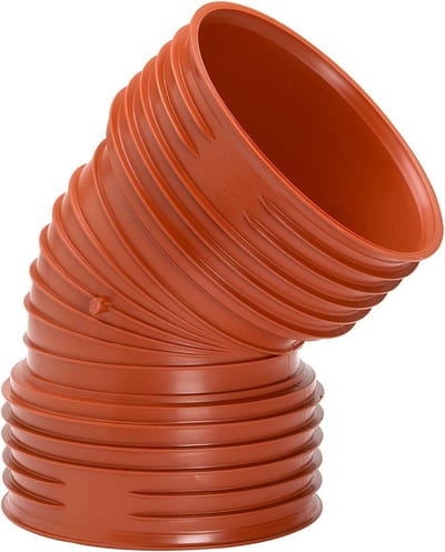 Uponor Ultra Rib 2 Bend PP - 250mm, 45°
