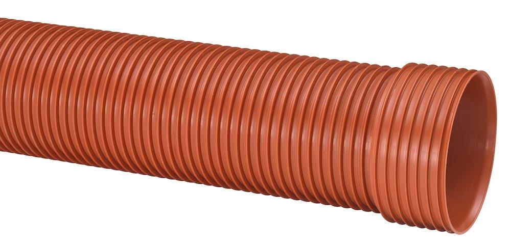 Uponor Ultra Rib 2 Sewer Pipe with socket PP PP - 560mm, SN8, 6000mm