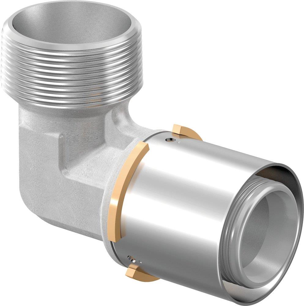 Uponor Unipipe Press Angle - 40mm, 1 1/4", Nipple, 90°, coupling