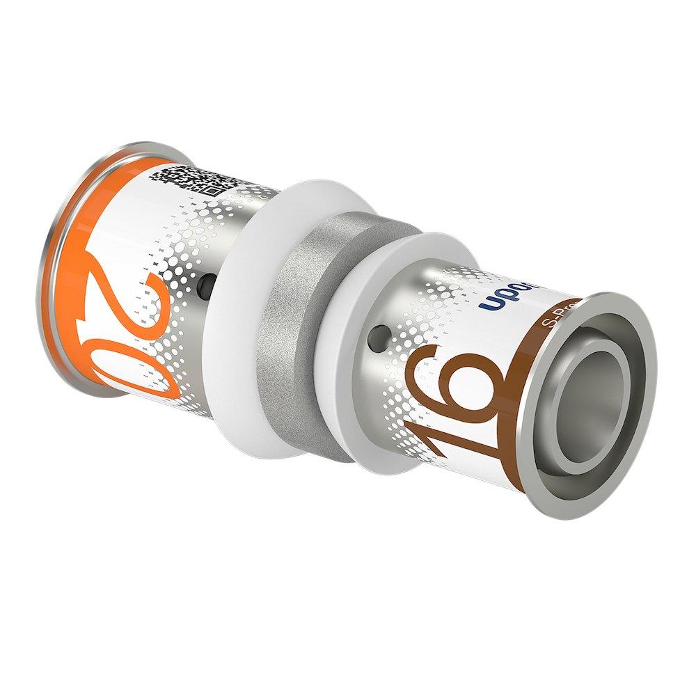 Uponor Unipipe Press Fitting S-Press PLUS Straight - 20mm, 16mm
