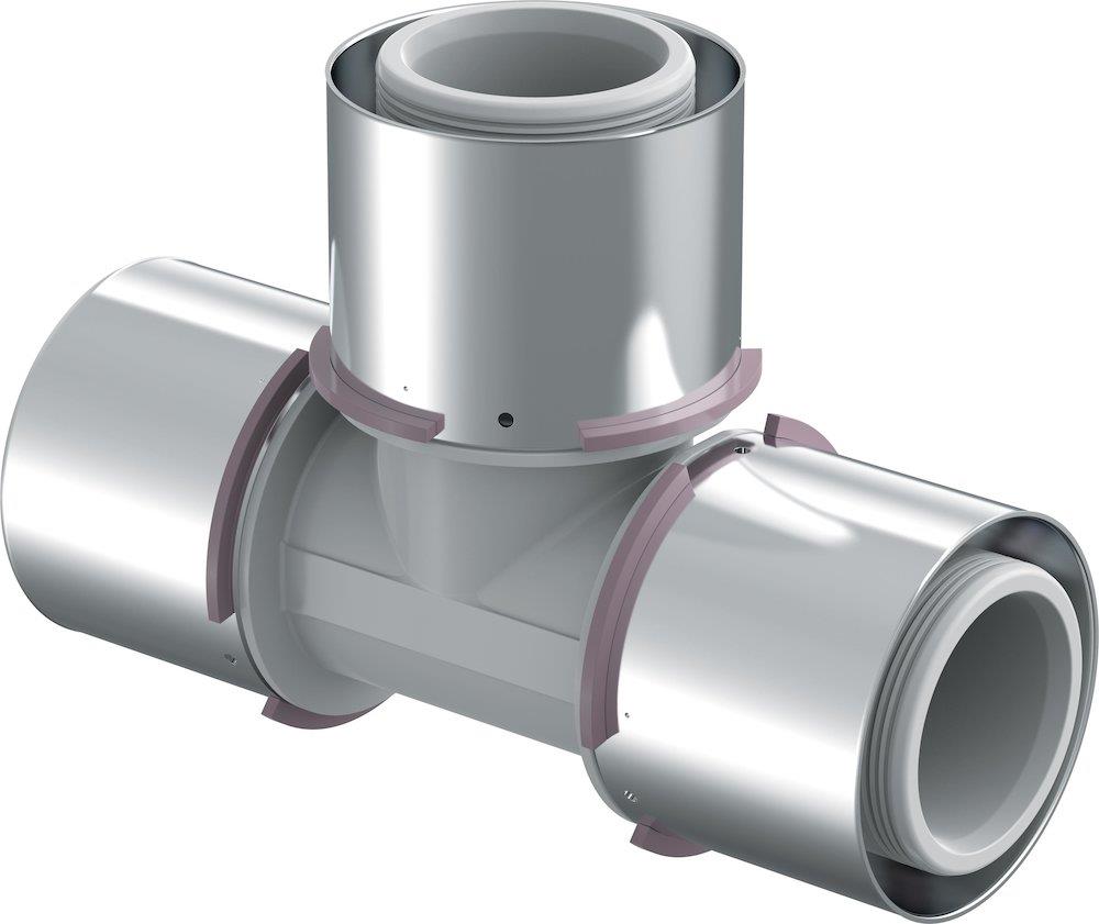 Uponor Unipipe Press Tee S-Press PLUS - 75mm, 75mm, 75mm