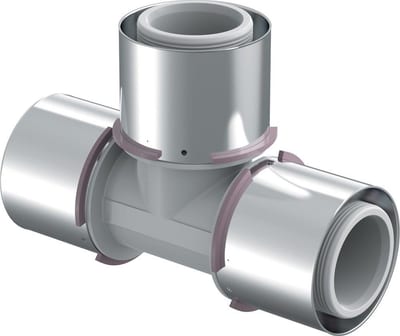 Uponor Unipipe Press Tee S-Press PLUS - 75mm, 75mm, 75mm