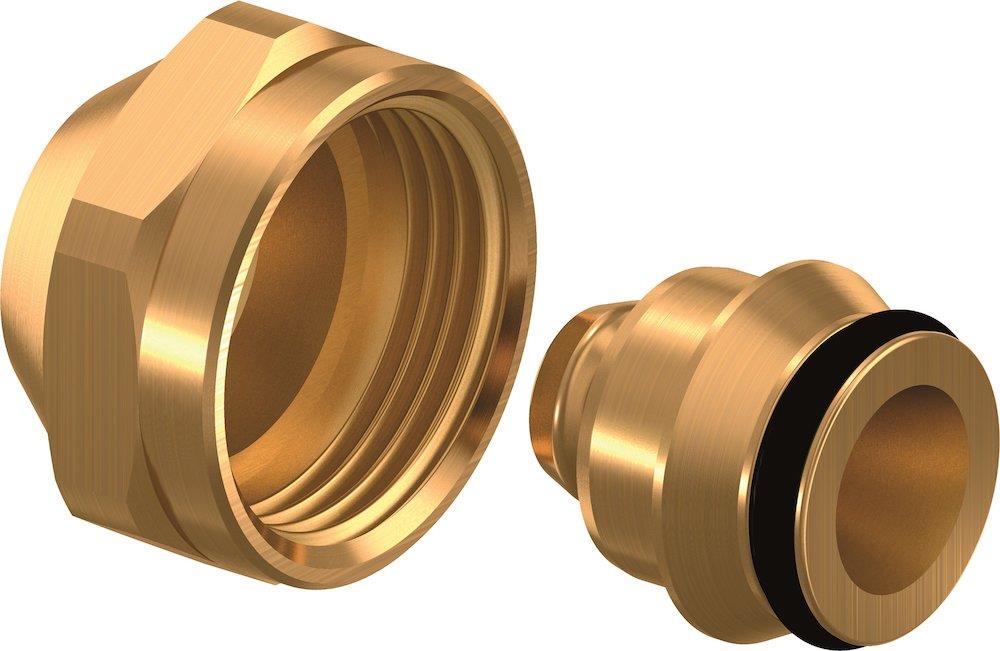 Uponor Vario Coupling Set - 17mm, 3/4", Pex