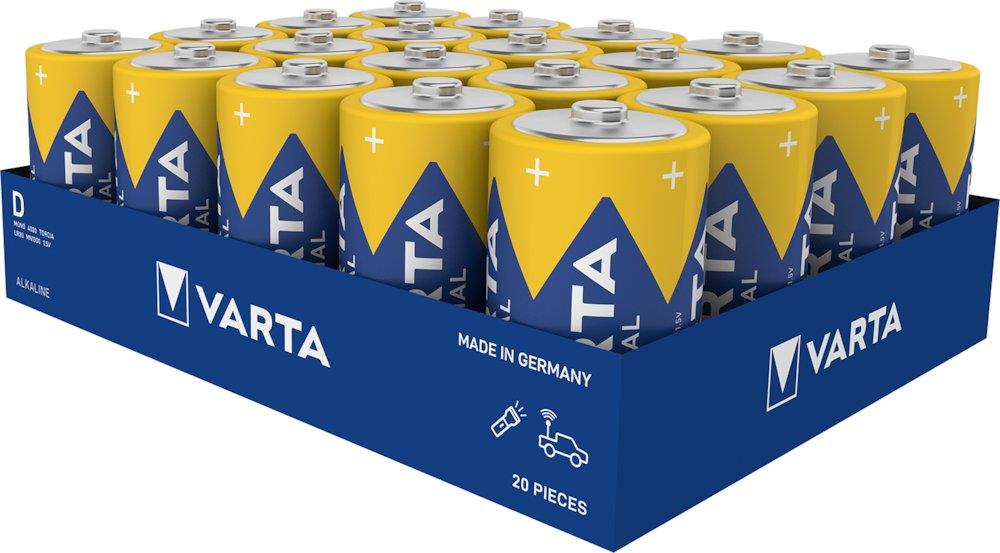 Varta Industrial Pro Battery alkaline - D (LR20), 20PCS, 1,5V