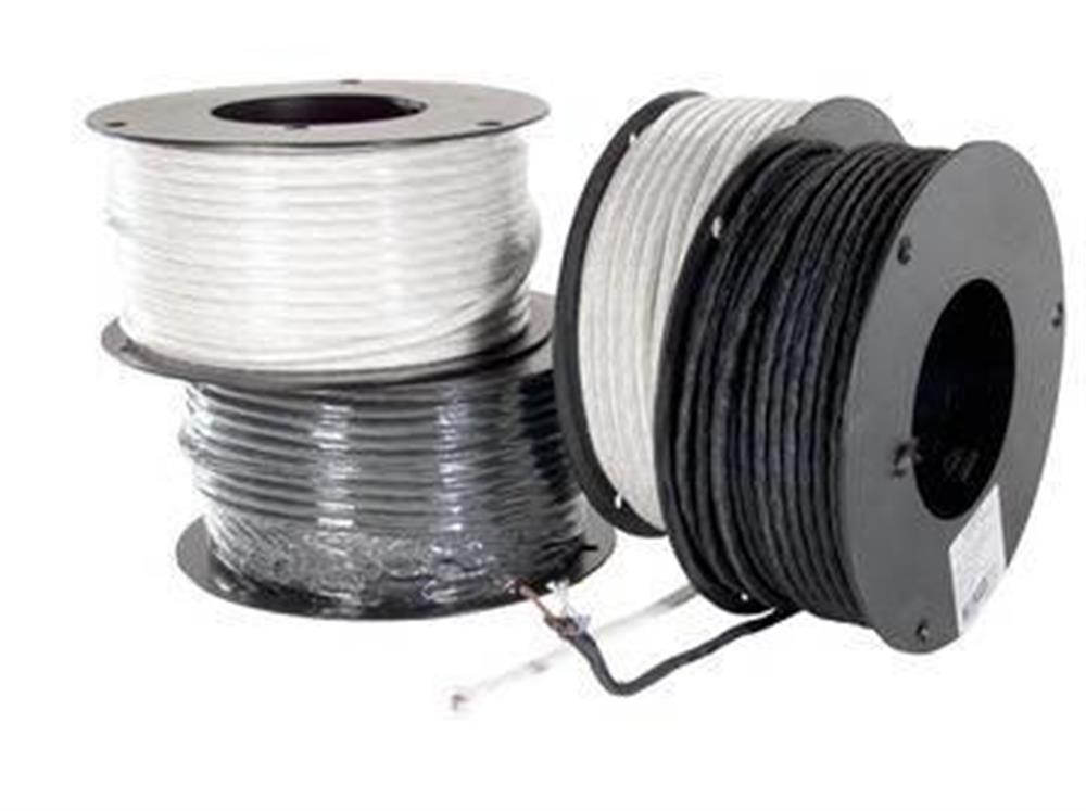 VDH 180° - H05SSD Fabric wire - 2X0,75MM2, without earth, white