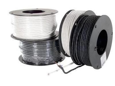 VDH 180° - H05SSD Fabric wire - 2X0,75MM2, without earth, white