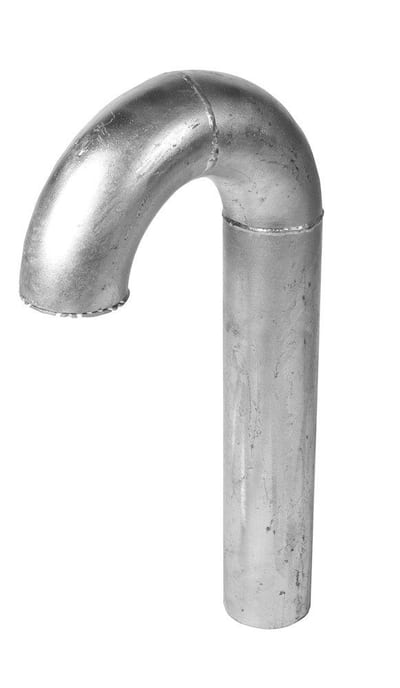 Ventilation Bend galvanized steel - 108mm, 700mm