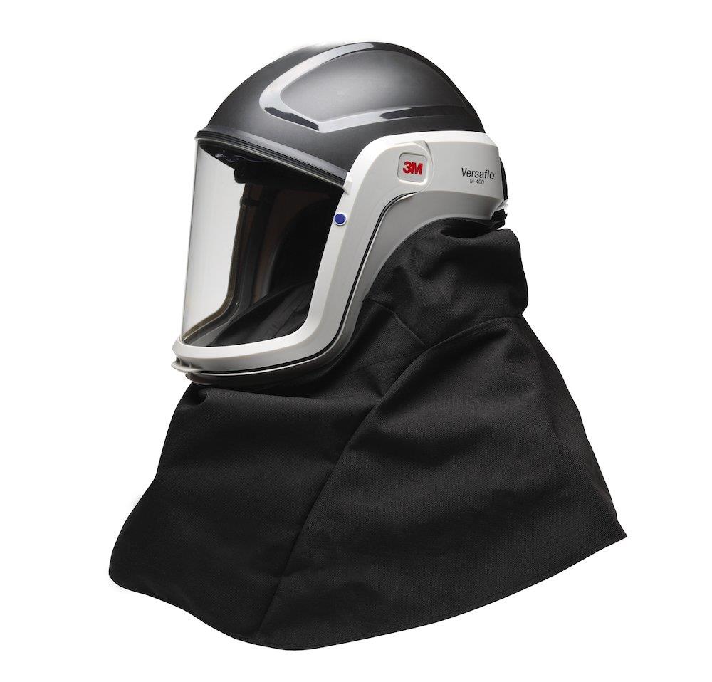 3M Versaflo M406 Powered Air Full Face Mask with Safety Helmet