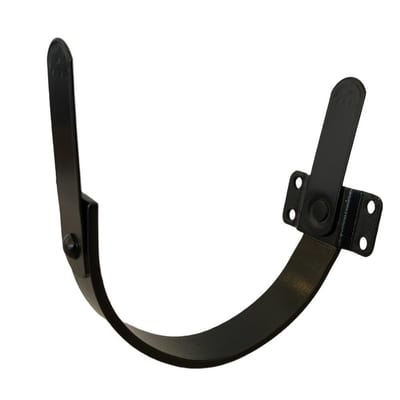 Vestjydsk Fitting Console Gutter Bracket 1/2 round anthra - 11", Konsol, 5mm, Zinc, 25mm