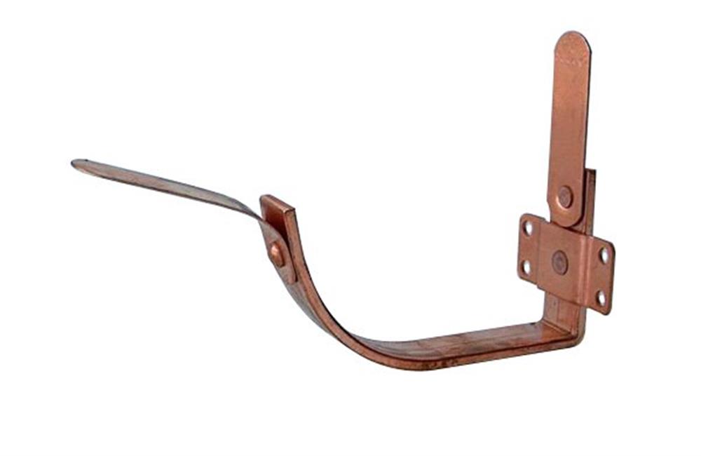 Vestjydsk Fitting Console Gutter Bracket 1/2 round copper - 280mm, 11", Konsol, 5mm, 25mm 1603604