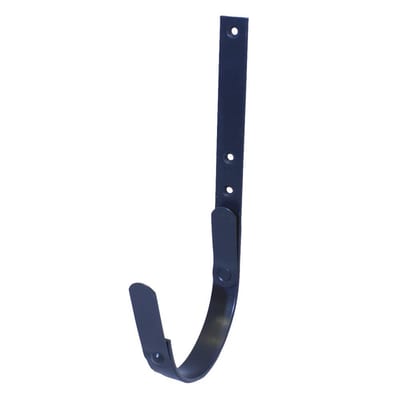 Vestjydsk Fitting Gutter Bracket 1/2 round anthra - 11", short, 5mm, Zinc, 25mm