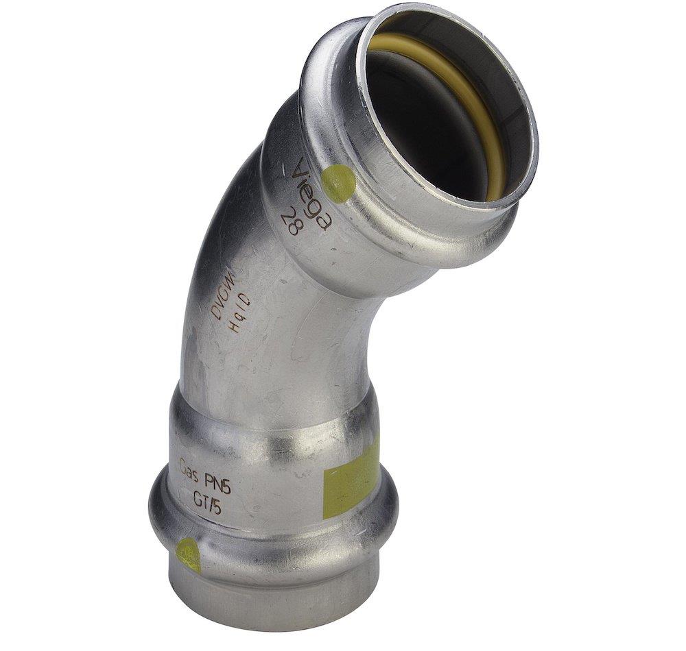 Viega CuNiFe Seapress Bend - 35mm, 35mm, 45° 10284047