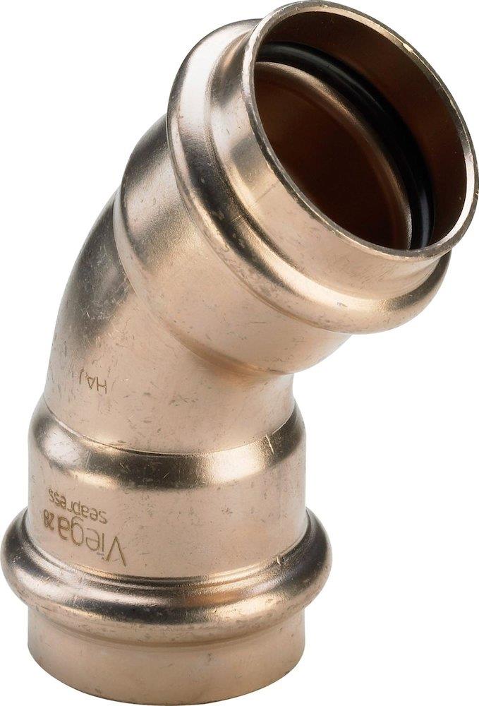 Viega CuNiFe Seapress Bend - 42mm, 42mm, 45°