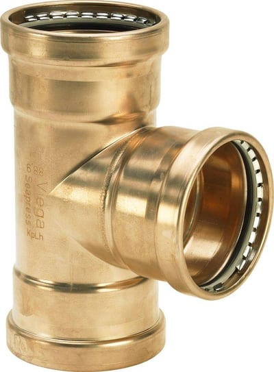 Viega CuNiFe Seapress T-Piece - 108mm, 108mm, 108mm