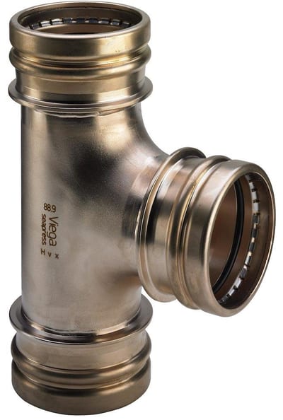 Viega CuNiFe Seapress T-Piece - 108mm, 54mm, 108mm