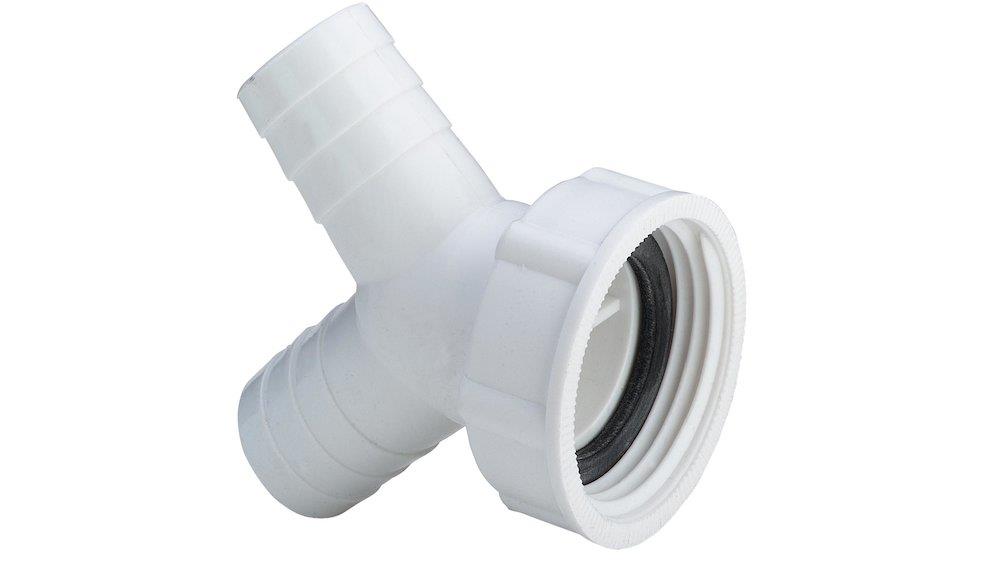 Viega Hose Screw Connection - white, 20-24mm, 3/4, Spildevands-slangetilslutninger