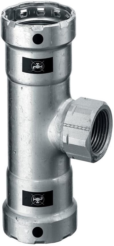 Viega Megapress T-Piece - 1", 1", 3/4", 2PCS