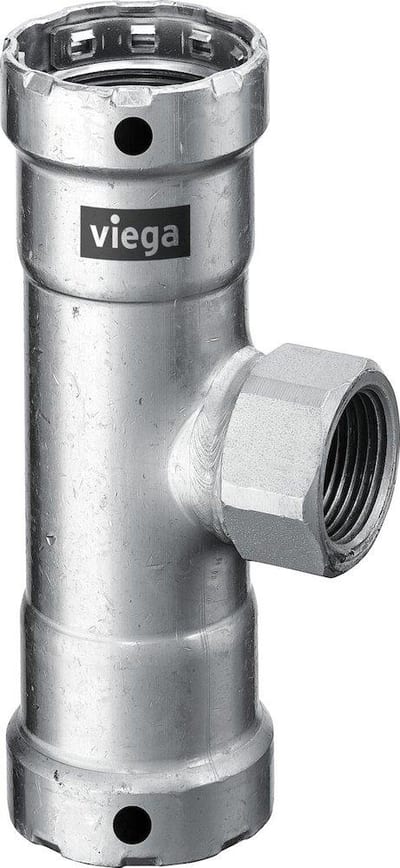 Viega Megapress T-Piece - 1 1/4", 1 1/4", 3/4", 2PCS