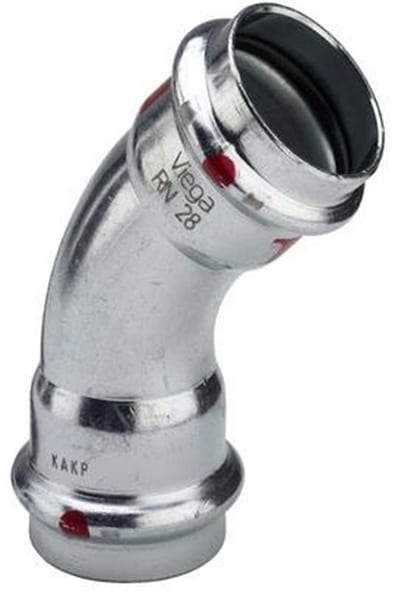 Viega Prestabo Bend - 42mm, 42mm, 45°, FZ