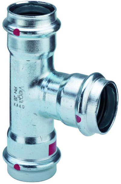 Viega Prestabo T-Piece - 15mm, 15mm, 22mm